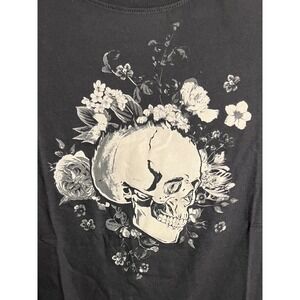 NWT Torrid Classic Fit Jersey Crew Tee Floral Skull Black 2X
